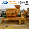 compact structure horizontal cement concrete mixing machine mixer with hopper